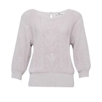 State Of Georgia Women's White / Blue Jenifer Beale Knit Lilac In White/blue