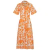 State Of Georgia Women's Yellow / Orange The Destination Dress Sunburst Orange In Yellow/orange