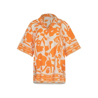 State Of Georgia Women's Yellow / Orange The Hermosa Shirt Sunburst Orange In Yellow/orange