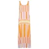 State Of Georgia Women's Yellow / Orange The Pamela Dress Soleil Stripe In Yellow/orange