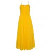 State Of Georgia Women's Yellow / Orange The Sunrise Elastic Dress Oj In Yellow/orange