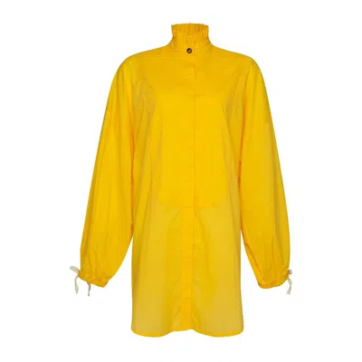 State Of Georgia Women's Yellow / Orange The Tuxedo Shirt Oj In Yellow/orange