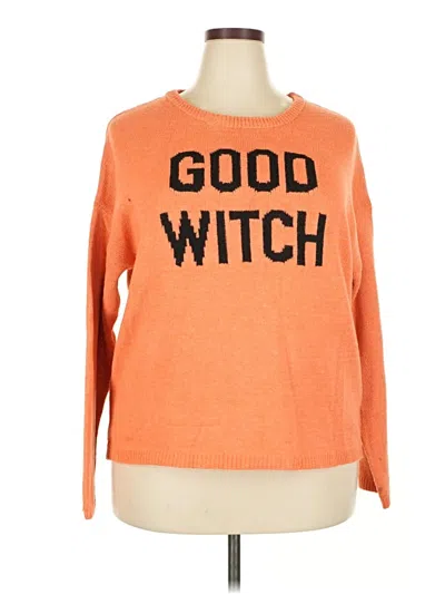 Pre-owned State Of Mind Pullover Sweater In Orange