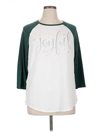 Pre-owned State Of Mine 3/4 Sleeve T-shirt In Green