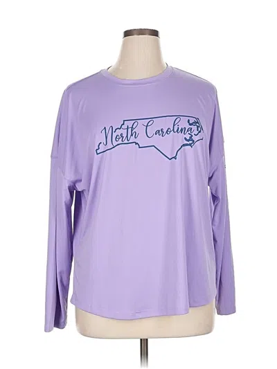 Pre-owned State Of Mine Long Sleeve T-shirt In Purple