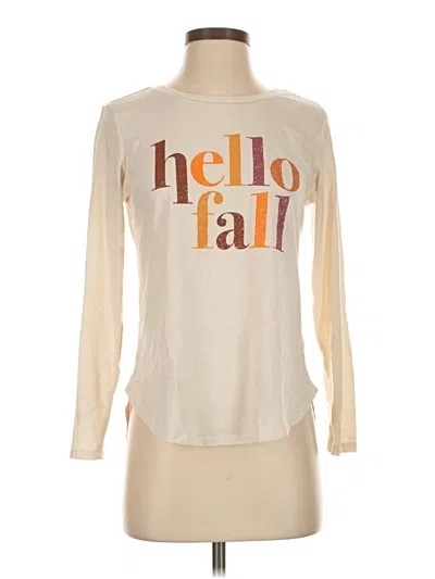 Pre-owned State Of Mine Long Sleeve T-shirt In Ivory