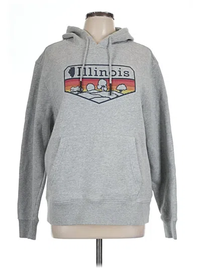 Pre-owned State Of Mine Pullover Hoodie In Silver