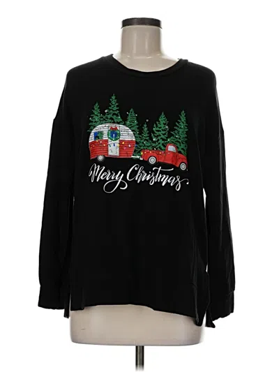 Pre-owned State Of Mine Pullover Sweater In Black