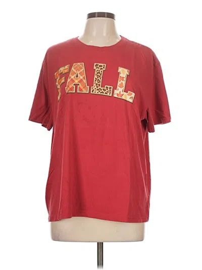 Pre-owned State Of Mine Short Sleeve T-shirt In Red