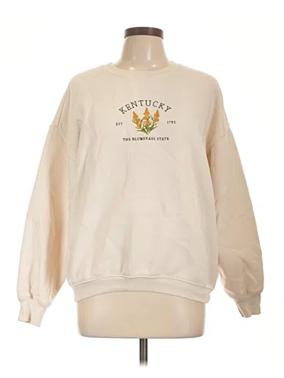 Pre-owned State Of Mine Sweatshirt In Ivory