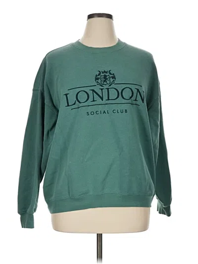 Pre-owned State Of Mine Sweatshirt In Teal