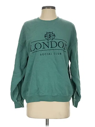 Pre-owned State Of Mine Sweatshirt In Teal