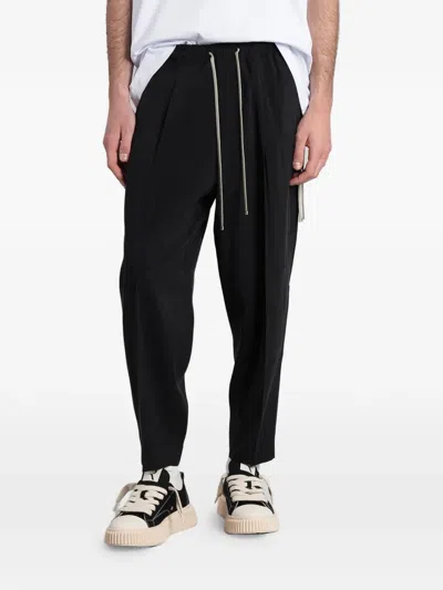 State Of Order Bay Drawstring Logo-plaque Trousers In Black