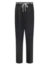 State Of Order Belt-loops Trousers In Black