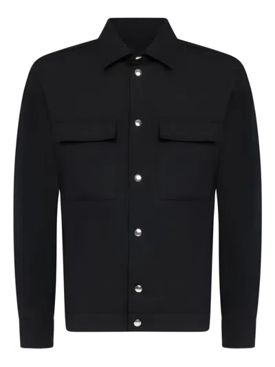 State Of Order Button Flap-pocket Shirt In Black