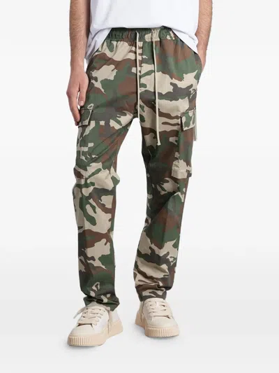 State Of Order Camouflage Cargo Pants In Green