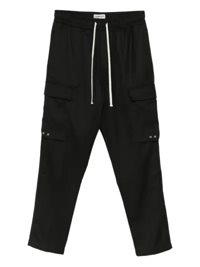 State Of Order Courier Cargo Drawstring Trousers In Black