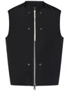 State Of Order Sleeveless Black Coat