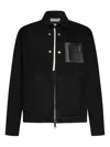 State Of Order Double-slider Zip Chest-pocket Jacket In Black
