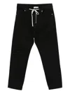 State Of Order Drawstring Jeans In Black