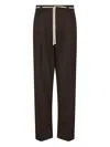 State Of Order Drawstring Trousers In Brown