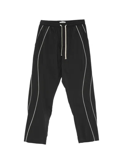 State Of Order Drawstring-fastening Track Pants In Black