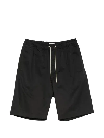 State Of Order Drawstring-waist Shorts In Black