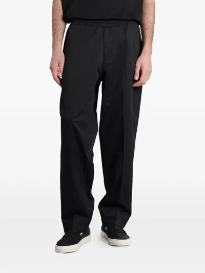 State Of Order Elasticated-waistband Trousers In Black