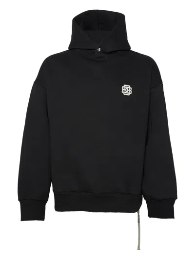 State Of Order Felpa Hooded Graphic Sweater In Black