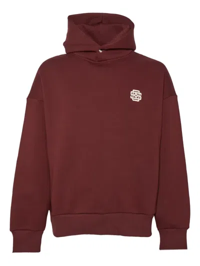 State Of Order Felpa Hooded Graphic Sweatshirt In Burgundy
