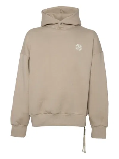 State Of Order Felpa Logo Hooded Knitwear In Neutral