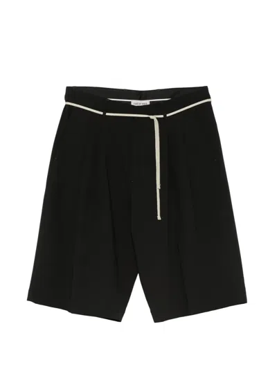 State Of Order Jack Pleated Shorts In Black
