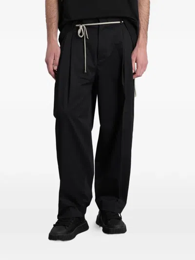 State Of Order Jack Pleated Trousers In Black