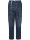 State Of Order Logo-patch Jeans In Blue
