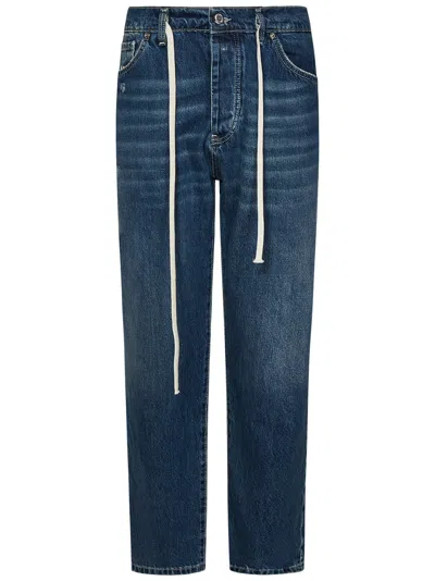 State Of Order Logo-patch Jeans In Blue