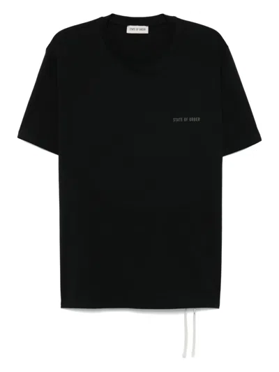 State Of Order Jersey-texture T-shirt