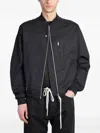 State Of Order Logo-patch Bomber Jacket In Black