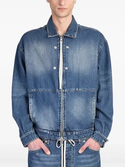 State Of Order Logo-patch Jeans In Blue