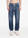 State Of Order Logo-patch Jeans In Blue