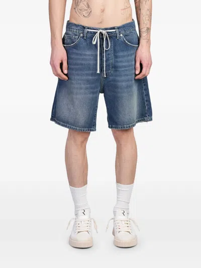 State Of Order Logo-patch Shorts In Blue