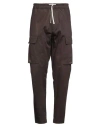 State Of Order Man Pants Dark Brown Size 34 Cotton