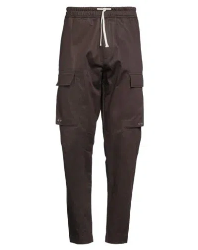 State Of Order Man Pants Dark Brown Size 34 Cotton