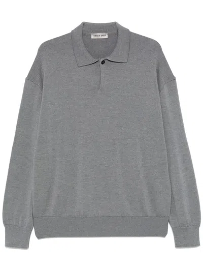 State Of Order Merino Wool Polo Shirt In Grey