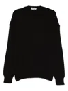 State Of Order Mohair Roundneck Crew Neck Sweater In Black