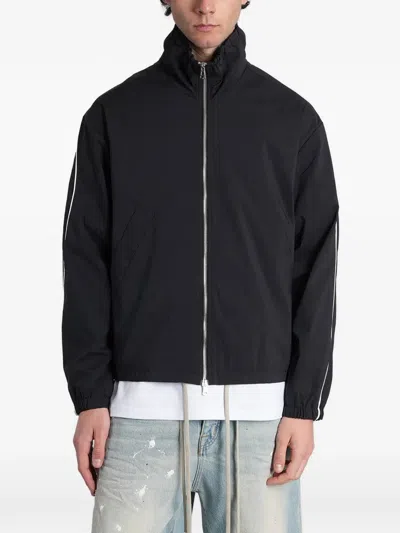 State Of Order Piped-trim High-neck Jacket In Black