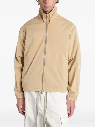 State Of Order Piped-trim High-neck Jacket In Neutral