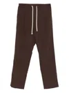 State Of Order Seven Drawstring Trousers In Brown