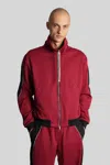 State Of Order Teknit Wave Casual Jacket In Red