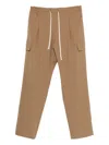 State Of Order Yak Cargo Drawstring Trousers In Brown