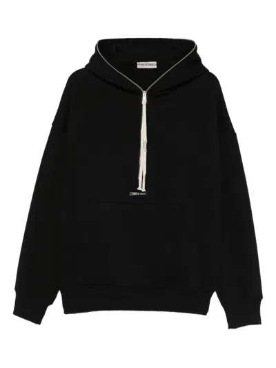 State Of Order Zip Hooded Hoodie In Black